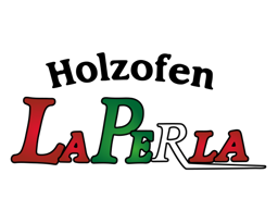 Pizzeria La Perla Holzfeuer logo.